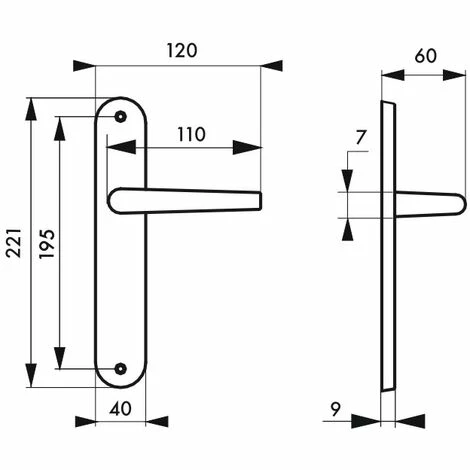 THIRARD - Ensemble De Poignées Pour Porte Intérieure Chantilly Sans Trou, Carré 7mm, Entr'axes 195mm, Anodisé Inox 4 THIRARD - Ensemble De Poignées Pour Porte Intérieure Chantilly Sans Trou, Carré 7mm, Entr'axes 195mm, Anodisé Inox – Image 2