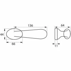 THIRARD - Paire De Béquilles Gran Prix Pour Porte, Carré 7mm, Chromé Poli -THIRARD Soldes 8945705 2