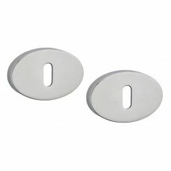 THIRARD - Paire De Rosaces Gran Prix, Trou De Clé, Chromé Poli