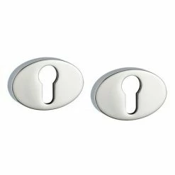 THIRARD - Paire De Rosaces Gran Prix, Trou De Cylindre, Chromé Poli