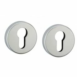 THIRARD - Paire De Rosaces Leonardo, Trou De Cylindre, Argent