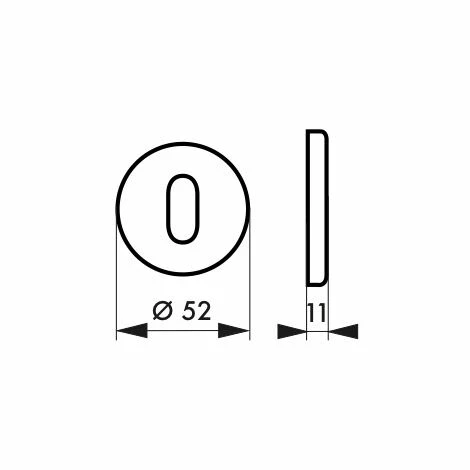 THIRARD - Paire De Rosaces Rondes, Trou De Clé, Chromé Poli 4 THIRARD - Paire De Rosaces Rondes, Trou De Clé, Chromé Poli – Image 2