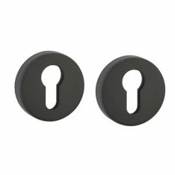 THIRARD - Paire De Rosaces, Trou De Cylindre, Alu Noir Mat