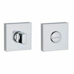 THIRARD - Paire De Rosaces, Trou De Condamnation, Chromé Poli