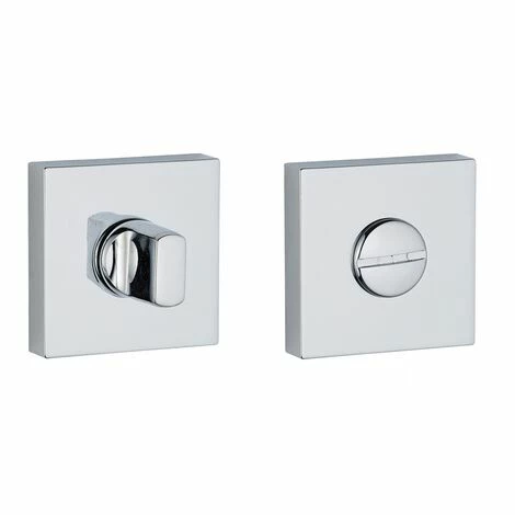 THIRARD - Paire De Rosaces, Trou De Condamnation, Chromé Poli 3 THIRARD - Paire De Rosaces, Trou De Condamnation, Chromé Poli