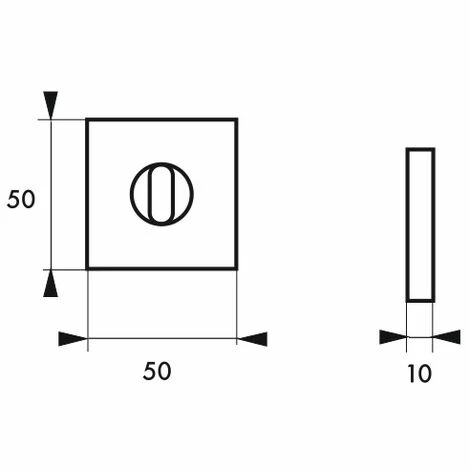 THIRARD - Paire De Rosaces, Trou De Condamnation, Chromé Poli 4 THIRARD - Paire De Rosaces, Trou De Condamnation, Chromé Poli – Image 2