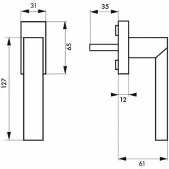 THIRARD - Béquille Fifty à Clé Pour Fenêtre, Chromé Poli, 1 Clé -THIRARD Soldes 8945743 3