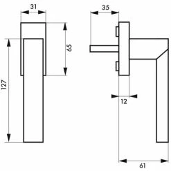 THIRARD - Béquille Fifty Pour Fenêtre, Nickelé Satiné Mat, 1 Clé -THIRARD Soldes 8945746 3