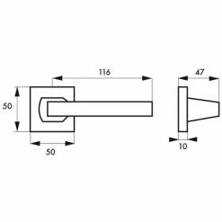 THIRARD - Paire De Béquilles Archimede Pour Porte, Carré 7mm, Couleur F2 -THIRARD Soldes 8945748 2