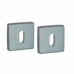 THIRARD - Paire De Rosaces Archimede, Trou De Clé, Aspect Inox