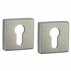 THIRARD - Paire De Rosaces Archimede, Trou De Cylindre, Aspect Inox