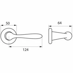 THIRARD - Paire De Béquilles Shark Pour Porte, Carré 7mm, Chromé Poli -THIRARD Soldes 8945763 3
