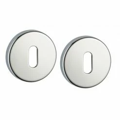 THIRARD - Paire De Rosaces Shark, Trou De Clé, Chromé Poli