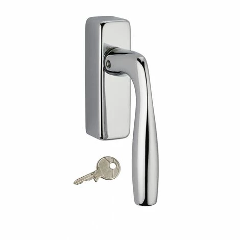 THIRARD - Béquille Shark Pour Fenêtre, Chromé Poli, 1 Clé 3 THIRARD - Béquille Shark Pour Fenêtre, Chromé Poli, 1 Clé