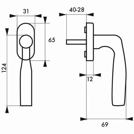 THIRARD - Béquille Shark Pour Fenêtre, Chromé Poli, 1 Clé 5 THIRARD - Béquille Shark Pour Fenêtre, Chromé Poli, 1 Clé – Image 3