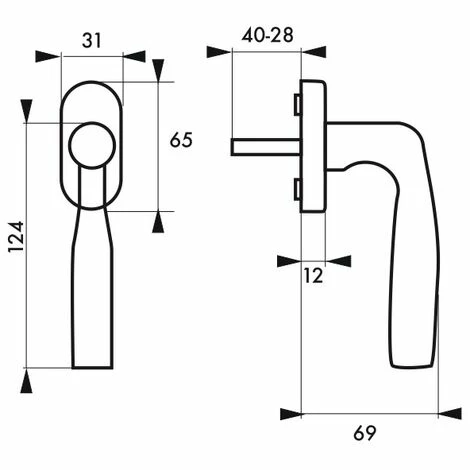 THIRARD - Béquille Shark Pour Fenêtre, Nickelé Satiné 4 THIRARD - Béquille Shark Pour Fenêtre, Nickelé Satiné – Image 2