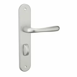 THIRARD - Ensemble De Poignées Pour Salle De Bain/toilette Pelope à Condamnation, Carré 7mm, Entr'axes 195mm, Argent