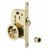 THIRARD - Serrure Encastrable à Crochet à Clé Pour Porte De Chambre Coulissante, Axe 50mm, Bouts Ronds, Laiton -THIRARD Soldes 8945792 1