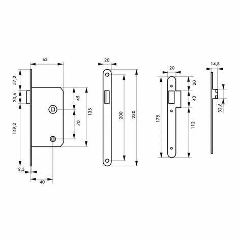 THIRARD - Serrure Encastrable Magnétique à Condamnation Pour Salle De Bain Et Toilette, Axe 40mm, Bouts Ronds 4 THIRARD - Serrure Encastrable Magnétique à Condamnation Pour Salle De Bain Et Toilette, Axe 40mm, Bouts Ronds – Image 2