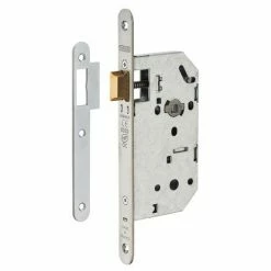 THIRARD - Serrure Encastrable Unimax CE NF QC Pour Porte Intérieur, Axe 50mm, Bouts Ronds, Têtière Inox -THIRARD Soldes 8945806 2