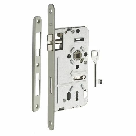 THIRARD - Serrure Encastrable à Clé Pour Porte De Chambre, Gauche, Axe 55mm, Bouts Ronds, 1 Clé 3 THIRARD - Serrure Encastrable à Clé Pour Porte De Chambre, Gauche, Axe 55mm, Bouts Ronds, 1 Clé