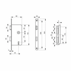 THIRARD - Serrure Encastrable à Clé Pour Porte De Chambre, Gauche, Axe 55mm, Bouts Ronds, 1 Clé 5 THIRARD - Serrure Encastrable à Clé Pour Porte De Chambre, Gauche, Axe 55mm, Bouts Ronds, 1 Clé -THIRARD Soldes 8945822 2