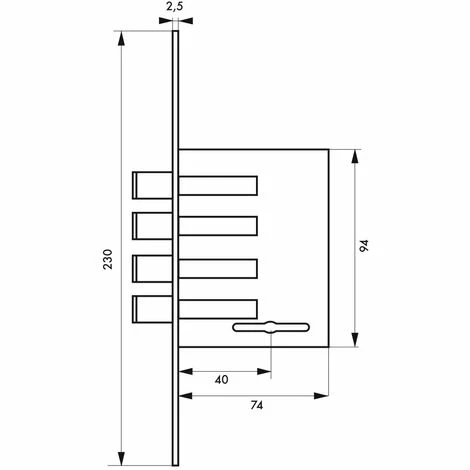THIRARD - Serrure Encastrable Pour Porte D'entrée, Axe 40mm, 4 Pênes Ronds, Têtière Laitonnée, 3 Clés 4 THIRARD - Serrure Encastrable Pour Porte D'entrée, Axe 40mm, 4 Pênes Ronds, Têtière Laitonnée, 3 Clés – Image 2
