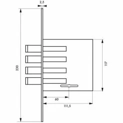 THIRARD - Serrure Encastrable à Pênes Ronds Pour Porte D'entrée, Axe 60mm, Bouts Carrés, 3 Clés 6 THIRARD - Serrure Encastrable à Pênes Ronds Pour Porte D'entrée, Axe 60mm, Bouts Carrés, 3 Clés -THIRARD Soldes 8945827 2