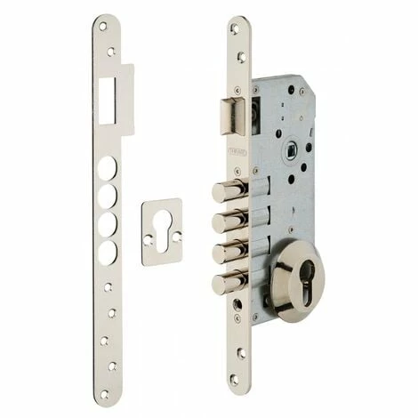 THIRARD - Boitier De Serrure Encastrable à Cylindre Pour Porte D'entrée, Rosace Ouverte, Axe 50mm, Bouts Ronds 3 THIRARD - Boitier De Serrure Encastrable à Cylindre Pour Porte D'entrée, Rosace Ouverte, Axe 50mm, Bouts Ronds