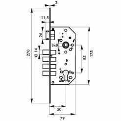 THIRARD - Boitier De Serrure Encastrable à Cylindre Pour Porte D'entrée, Rosace Ouverte, Axe 50mm, Bouts Ronds 6 THIRARD - Boitier De Serrure Encastrable à Cylindre Pour Porte D'entrée, Rosace Ouverte, Axe 50mm, Bouts Ronds -THIRARD Soldes 8945830 2