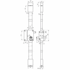 THIRARD - Serrure En Applique Beluga A2P* à Tirage Pour Entrée, Gauche, 3pts, Transit2 30x65mm, Axe 45mm, Marron, 4 Clés -THIRARD Soldes 8945839 3