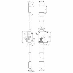 THIRARD - Serrure En Applique Beluga A2P* à Tirage Pour Entrée, Droite, 3pts, Transit2 30x65mm, Axe 45mm, Marron, 4 Clés -THIRARD Soldes 8945841 3