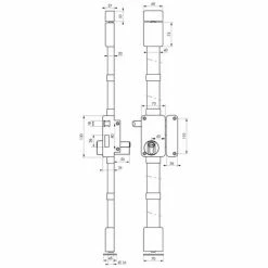 THIRARD - Serrure En Applique Beluga A2P* à Tirage Pour Entrée, Droite, 3pts, Transit2 30x65mm, Axe 45mm, Blanc, 4 Clés -THIRARD Soldes 8945842 3