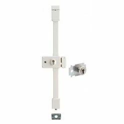 THIRARD - Serrure En Applique Horga A2P* à Fouillot :entrée, Droite, 3pts, Transit2 30x65mm, 50mm Max, Axe 70mm, Blanc, 4 Clés