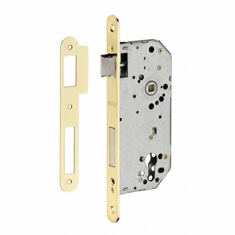 THIRARD - Boitier De Serrure Encastrable à Cylindre Pour Porte D'entrée, Axe 50mm, Bouts Ronds, Laiton 3 THIRARD - Boitier De Serrure Encastrable à Cylindre Pour Porte D'entrée, Axe 50mm, Bouts Ronds, Laiton