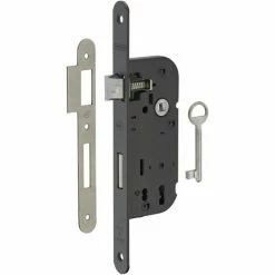 Serrure à Larder Pêne 1/2 Tour 1 Clé Thirard - Bouts Ronds