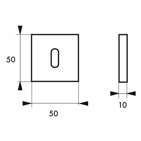 THIRARD - Paire De Rosaces Double Fifty, Trou De Clé, Nickelé Satiné 4 THIRARD - Paire De Rosaces Double Fifty, Trou De Clé, Nickelé Satiné – Image 2